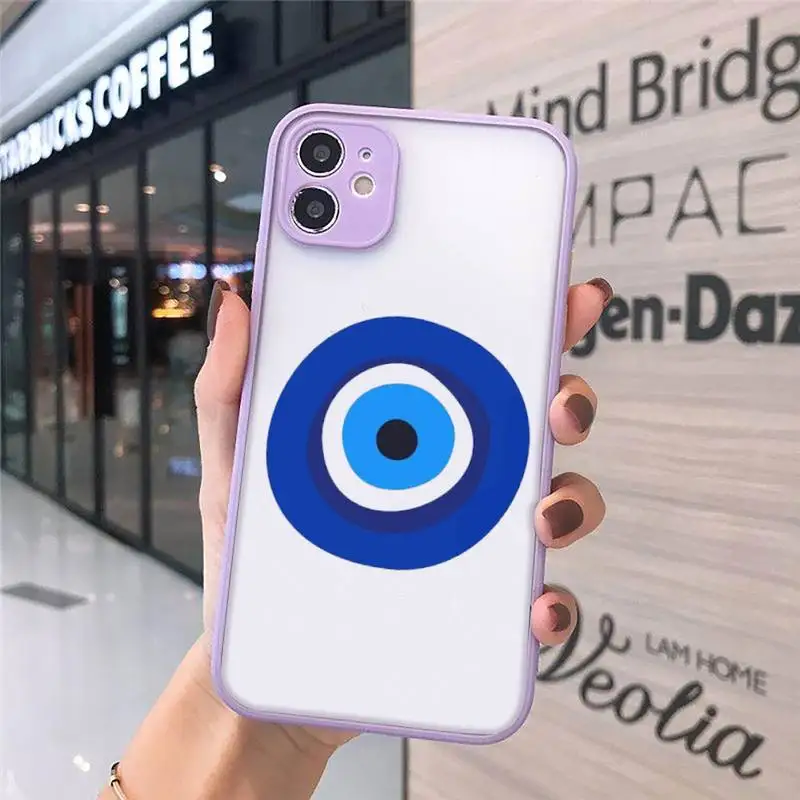 Evil eye Phone Cases matte transparent For purple iPhone 7 8 x xs xr 11 12 pro plus max mini Clear Funda
Evil eye Phone Cases matte transparent For purple iPhone 7 8 x xs xr 11 12 pro plus max mini Clear Funda
