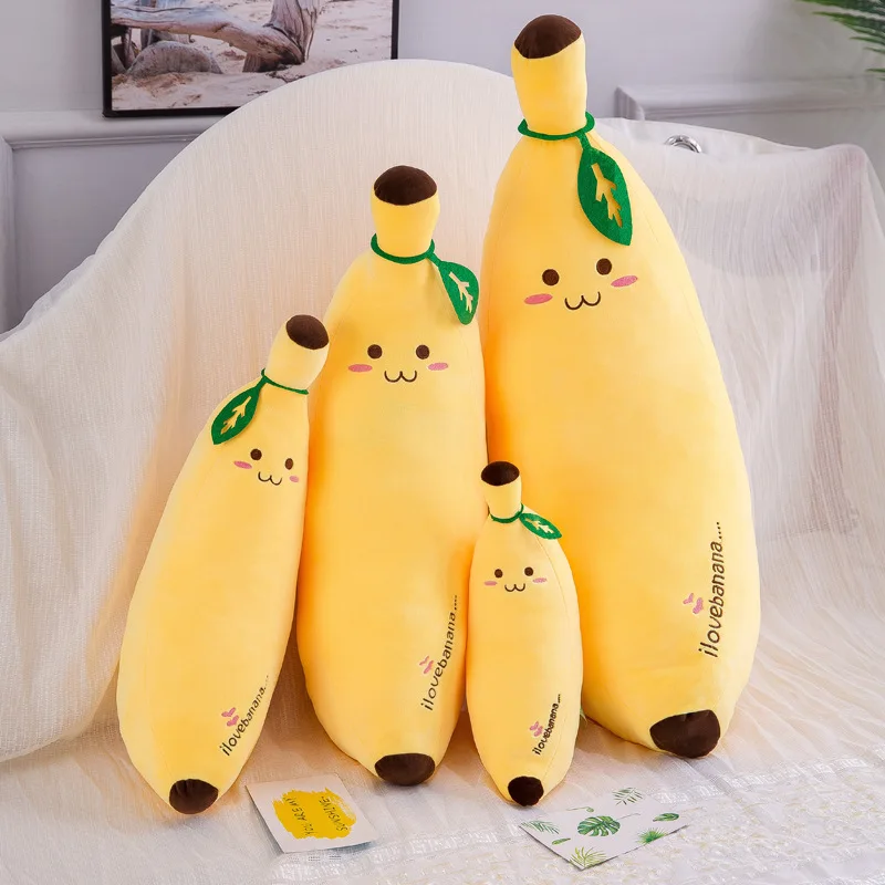 Фото Креативная вниз хлопок имитация фруктов подушка банан милая плюшевая игрушка