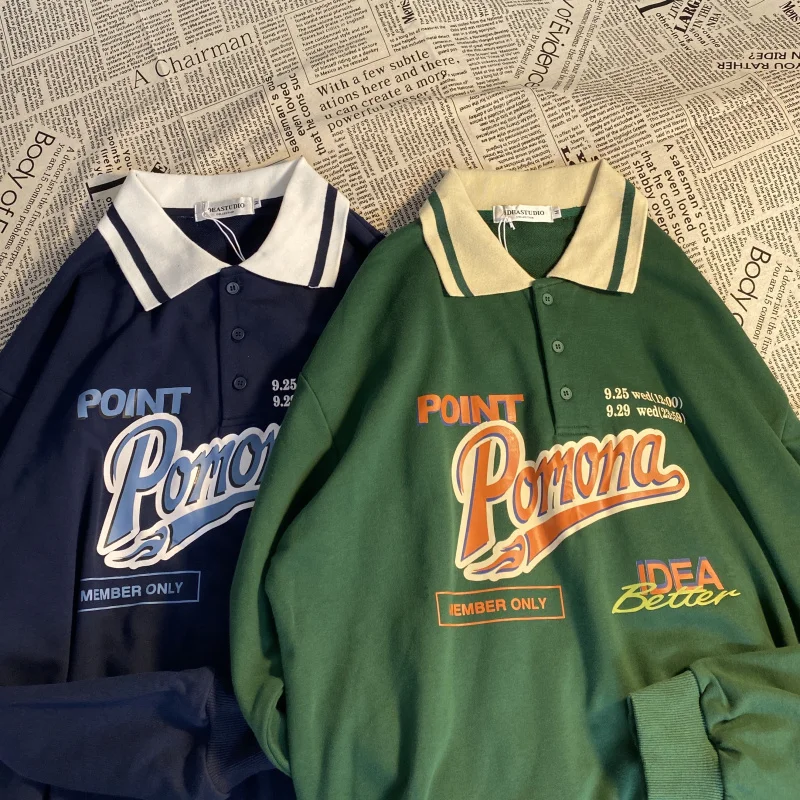 Vintage Polo Collar Oversized Hoodies Women Korean Trendy 2021 Autumn Letter Print Sweatshirt Loose Harajuku Top Long Sleeve
Vintage Polo Collar Oversized Hoodies Women Korean Trendy 2021 Autumn Letter Print Sweatshirt Loose Harajuku Top Long Sleeve