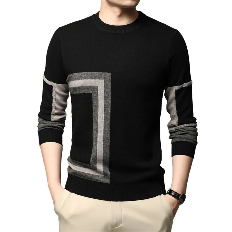 End 2021 New Fashion High Designer Brand Mens Knit Black Wool Pullover Sweater Crew Neck Autum Winter Casual Jumper Mens Clothes
End 2021 New Fashion High Designer Brand Mens Knit Black Wool Pullover Sweater Crew Neck Autum Winter Casual Jumper Mens Clothes