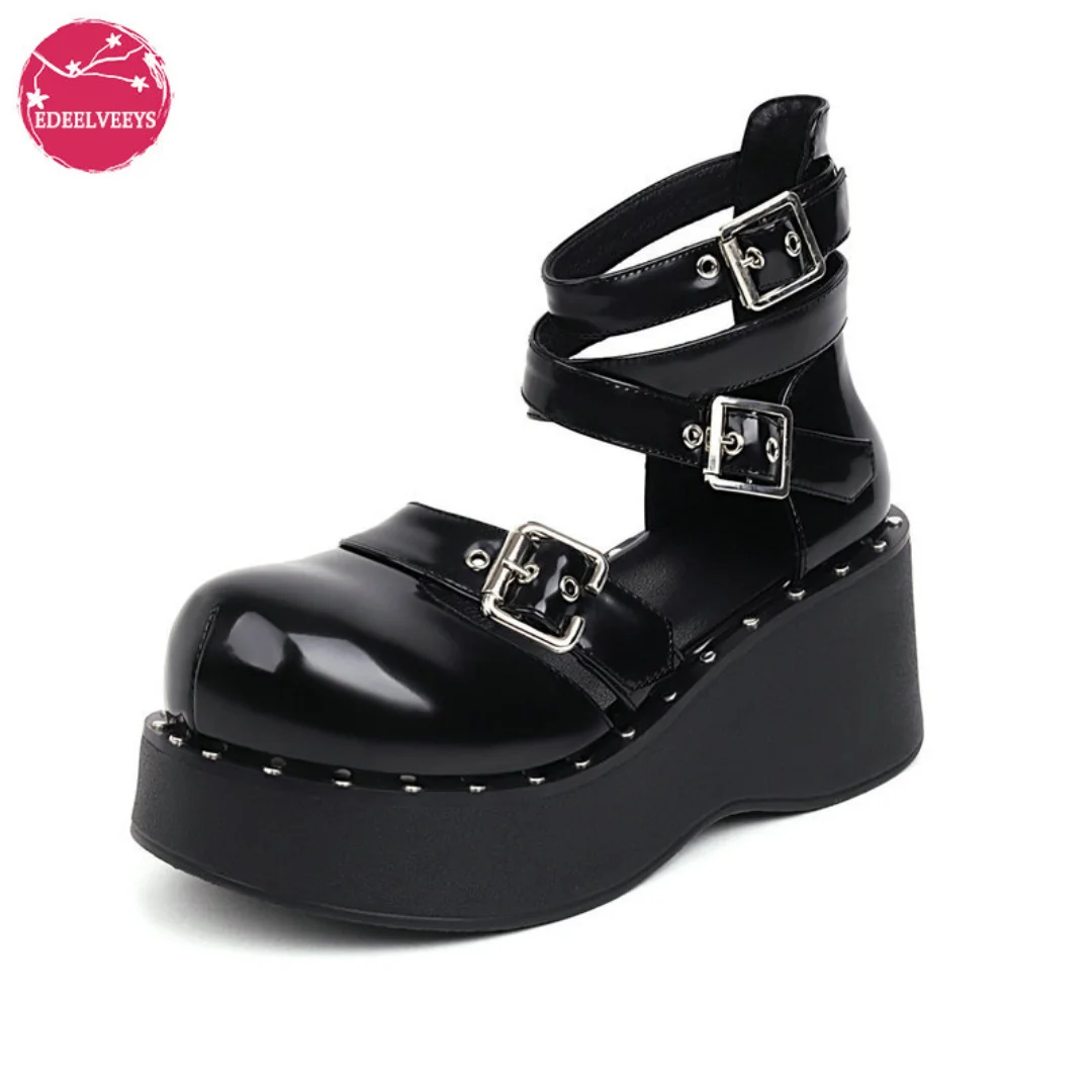 High Heels Punk Buckles Black Gothic Style Summer Boot Platform Sandals Shoes Women Lolita Cosplay Plus Size 34-43 Dropshipping
High Heels Punk Buckles Black Gothic Style Summer Boot Platform Sandals Shoes Women Lolita Cosplay Plus Size 34-43 Dropshipping