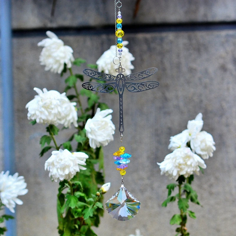 KAINAI Crystal Sun Catcher Dragonfly Hanging Crystal Prisms Rainbow Maker Crystal Ornament Window Home Garden Fengshui Deco
KAINAI Crystal Sun Catcher Dragonfly Hanging Crystal Prisms Rainbow Maker Crystal Ornament Window Home Garden Fengshui Deco