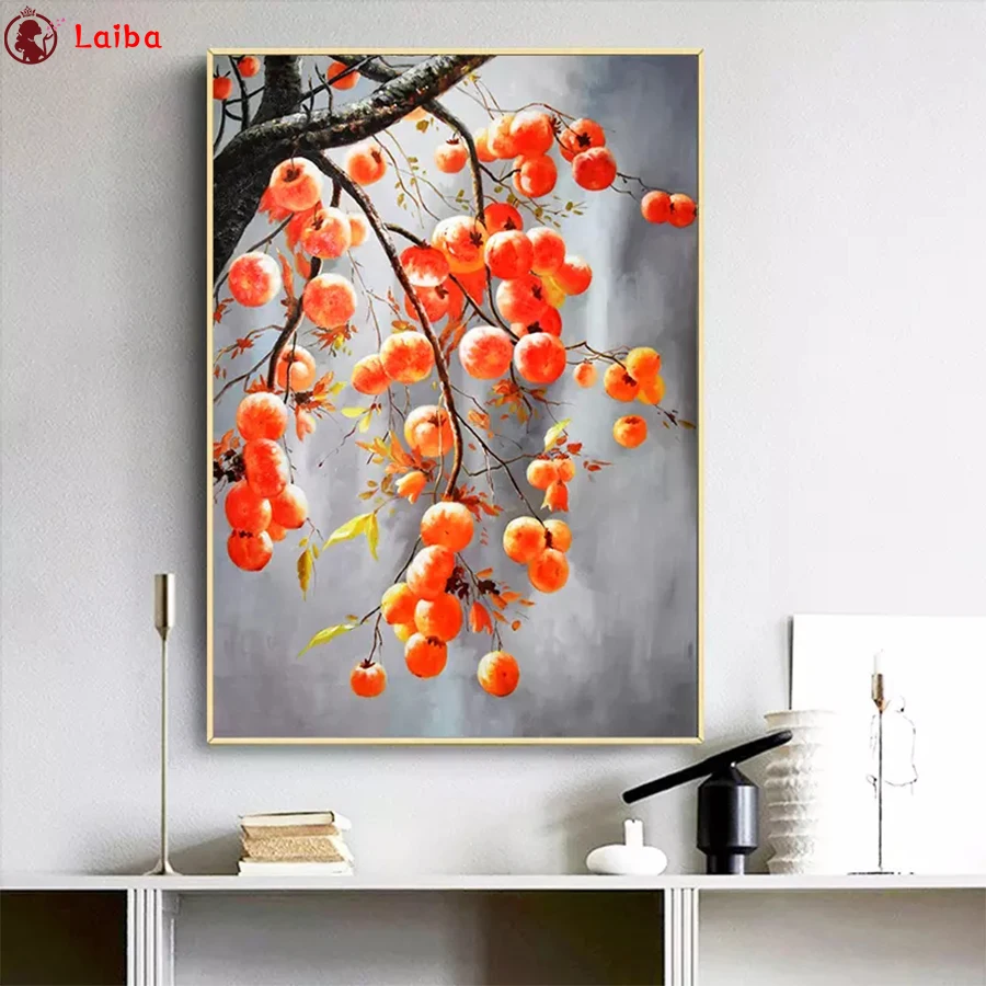 Full square round diamond painting Abstract art fruit persimmon diamond embroidery 5D rhinestone mosaic diamond inlaid pattern
Full square round diamond painting Abstract art fruit persimmon diamond embroidery 5D rhinestone mosaic diamond inlaid pattern