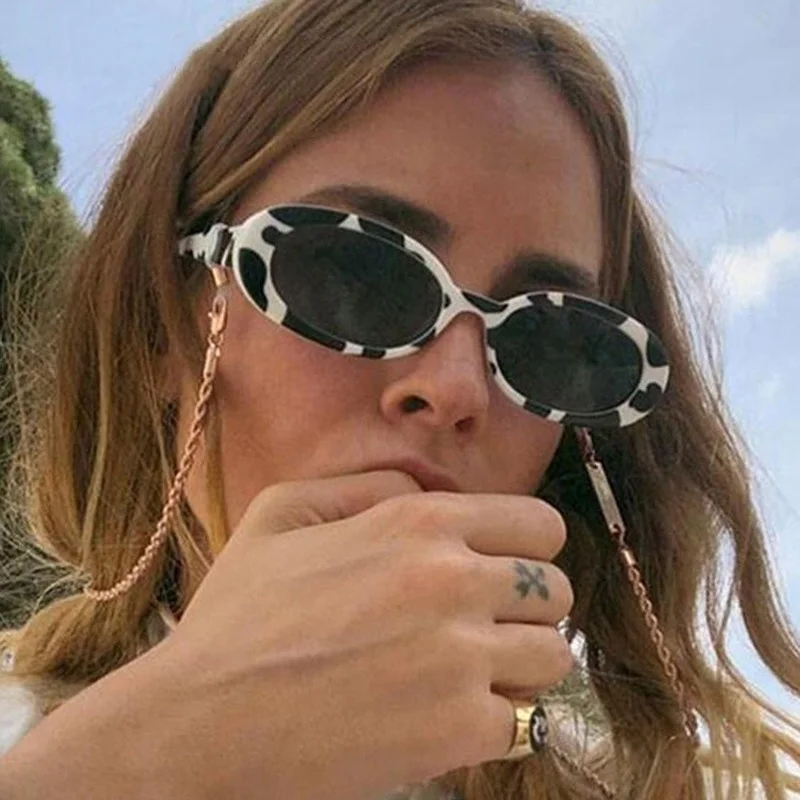 2022 Goggle Glasses Oval Sunglasses Ladies Trendy Hot Vintage Retro Sunglasses Women's White Black Eyewear UV
2022 Goggle Glasses Oval Sunglasses Ladies Trendy Hot Vintage Retro Sunglasses Women's White Black Eyewear UV