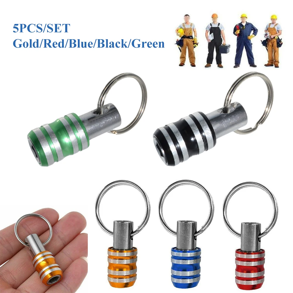 1/4in Keychain Screwdriver Bit Holder Bits holder Quick Release Keychain