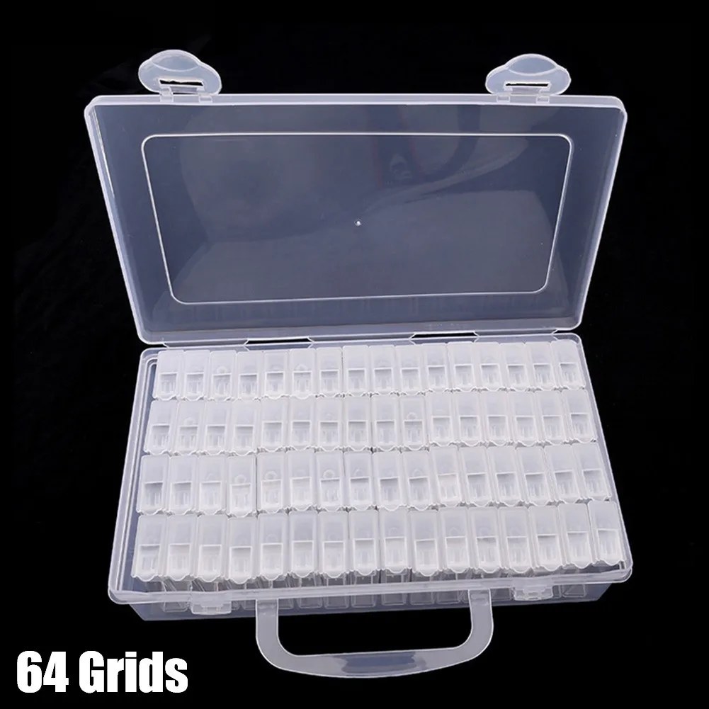 64 Grid Diamond Painting Tools Storage Box Containers Portable Bead Storage 64 Containers & Basic Tools For 5D Diamond Painting
64 Grid Diamond Painting Tools Storage Box Containers Portable Bead Storage 64 Containers & Basic Tools For 5D Diamond Painting