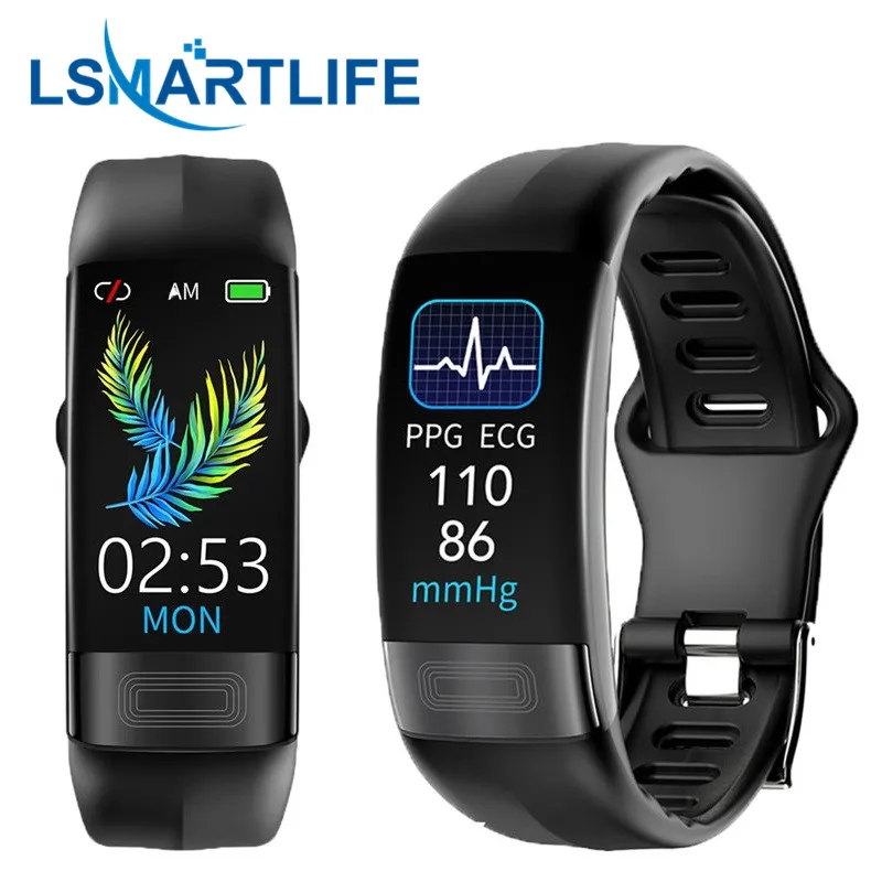 Фото Смарт браслет Smartband P11 Plus водонепроницаемые часы с пульсометром ФПГ браслетом