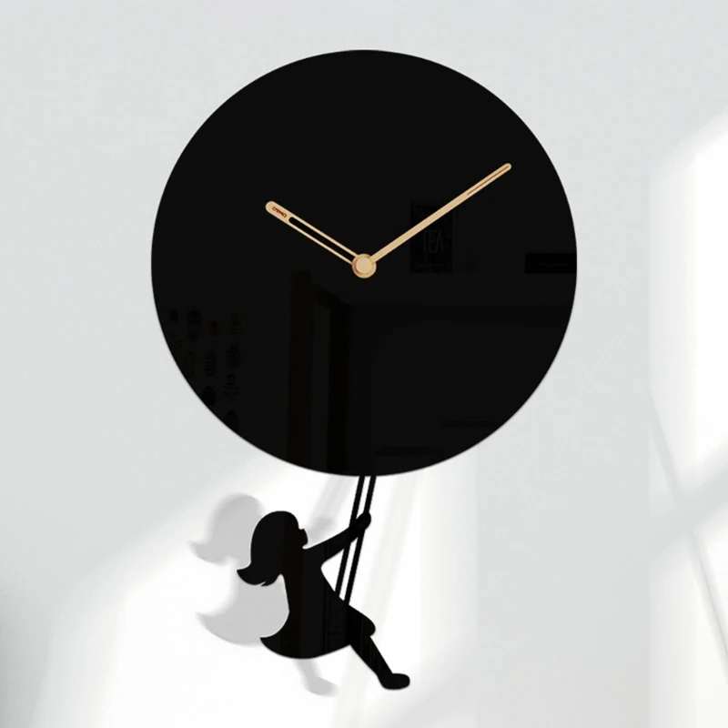 10 Inch Swing Girl Wall Clock Acrylic Quartz Clock Living Room Bedroom Decor H051
10 Inch Swing Girl Wall Clock Acrylic Quartz Clock Living Room Bedroom Decor H051