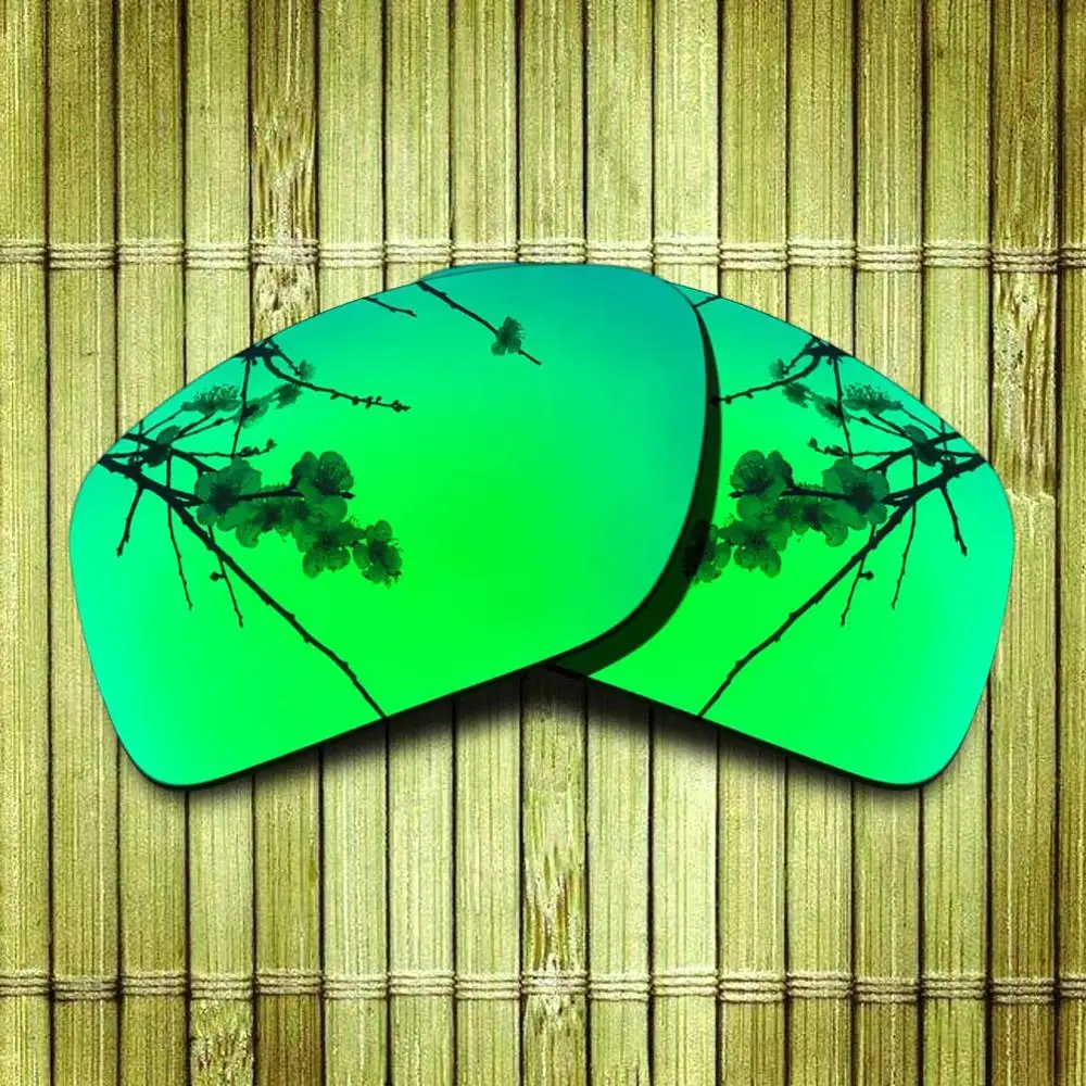 

Поляризованные Сменные линзы для-Oakley Big Taco солнцезащитные очки оправа реальное цветной зеркальный покрытие-зеленый варианты