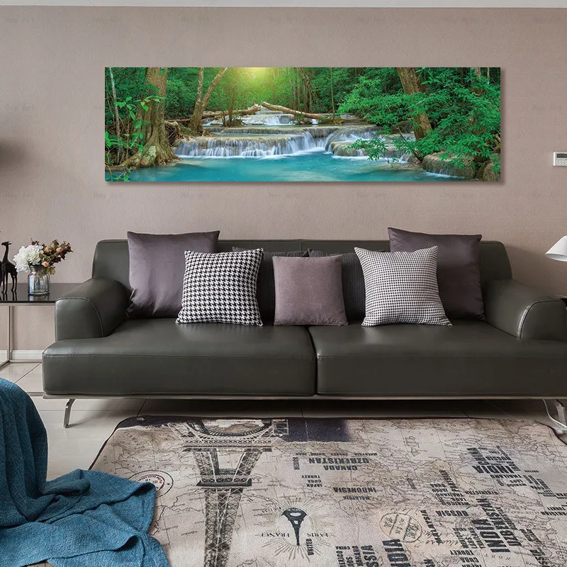 Wall Art Home Landcape Print and Posters Forest Waterfall Picture Decoration for Living Room Canvas Painting
Wall Art Home Landcape Print and Posters Forest Waterfall Picture Decoration for Living Room Canvas Painting