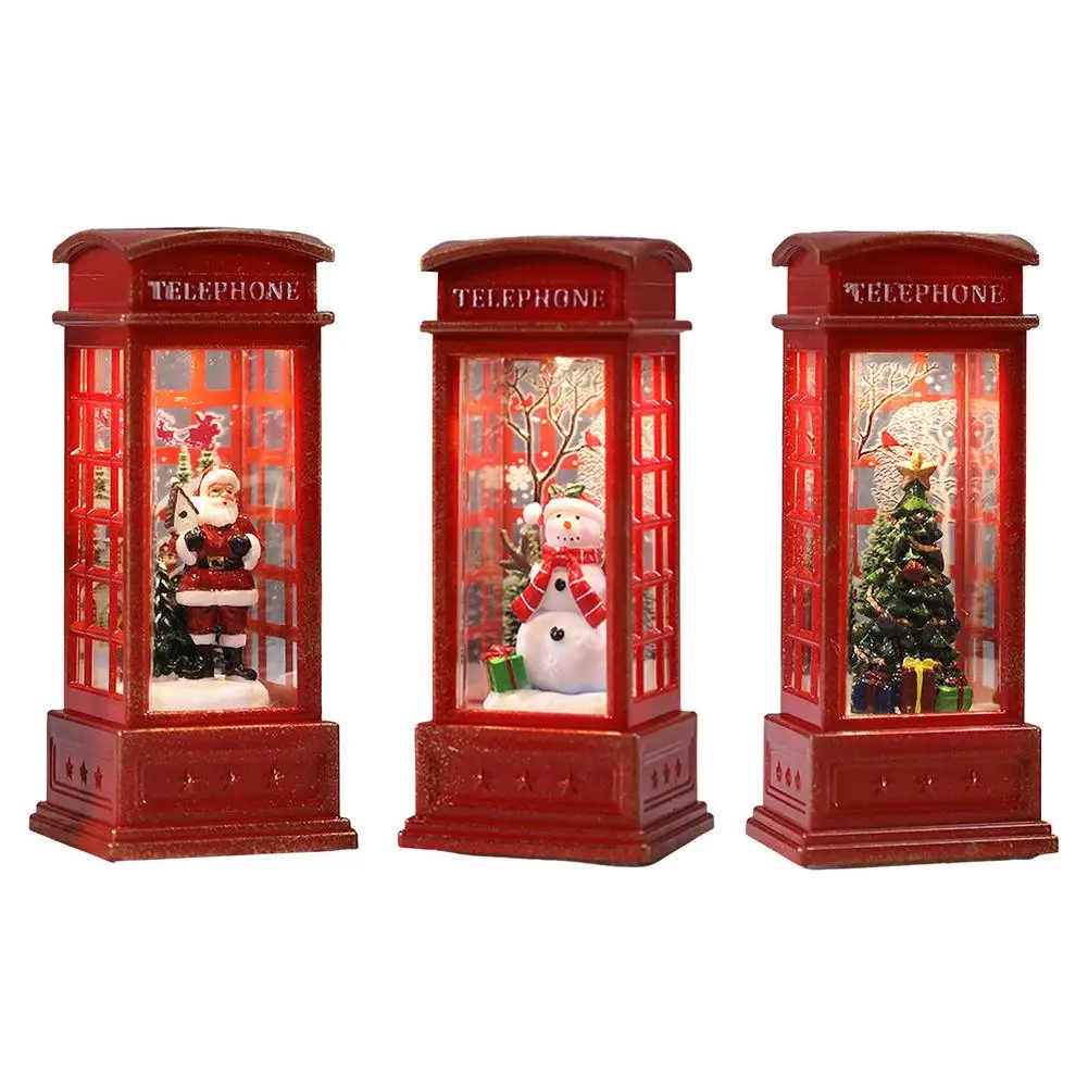 2021 Christmas Phone Booth Battery Operated Tabletop Figurines For Interior Home Decor For Table Home Supplies Accessories
2021 Christmas Phone Booth Battery Operated Tabletop Figurines For Interior Home Decor For Table Home Supplies Accessories