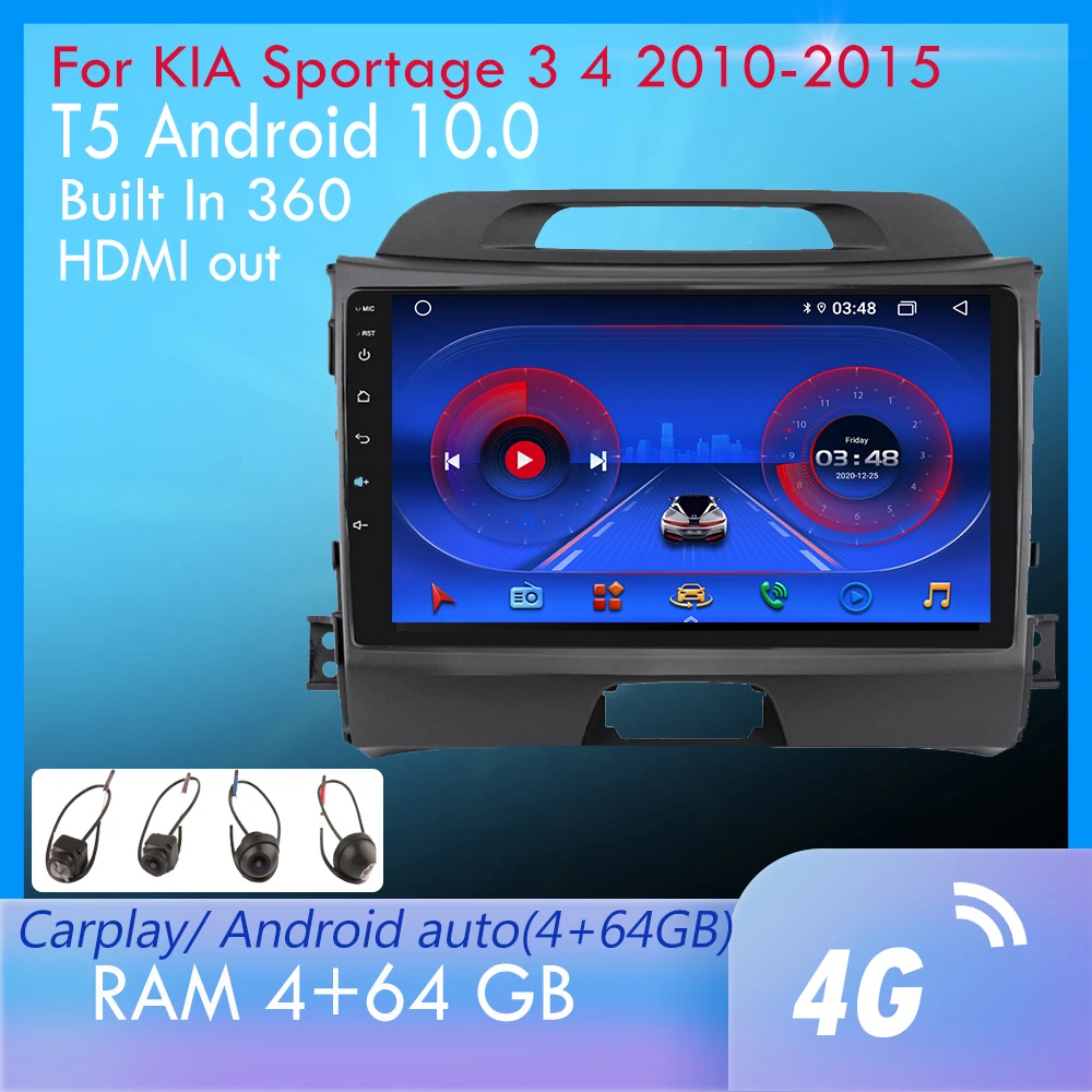 4G+64G Android 10 360 Car Radio Multimedia Video Player Navigation GPS 2 din For KIA Sportage 3 2010 2011-2016 no dvd
4G+64G Android 10 360 Car Radio Multimedia Video Player Navigation GPS 2 din For KIA Sportage 3 2010 2011-2016 no dvd