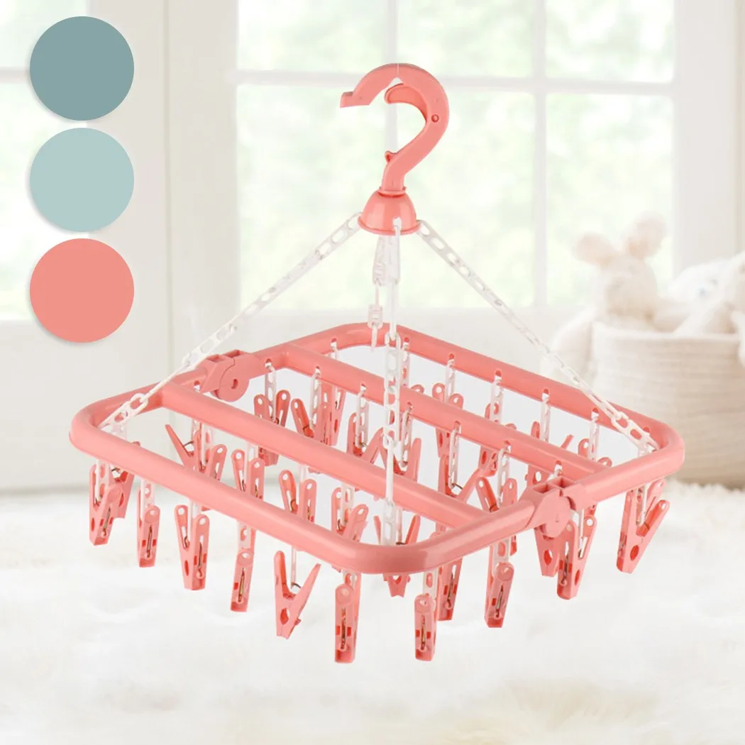 32-Clip Drying Rack Drying Rack Hanger Drying Clips Multifunctional Drying Rack Underwear Clip Windproof Plastic Storage
32-Clip Drying Rack Drying Rack Hanger Drying Clips Multifunctional Drying Rack Underwear Clip Windproof Plastic Storage