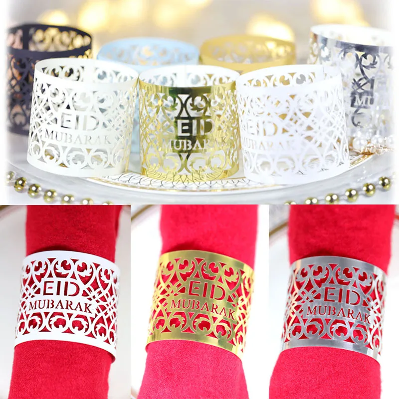 10/20/30pcs Eid Mubarak Paper Napkin Ring Ramadan Decorations for Home Napkin Holder EID Muslim Party Ramadan Kareem Table Decor
10/20/30pcs Eid Mubarak Paper Napkin Ring Ramadan Decorations for Home Napkin Holder EID Muslim Party Ramadan Kareem Table Decor