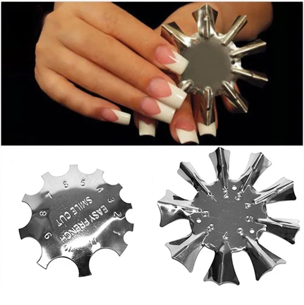 1pc Nail Art Edge Metal Trimmer Nail Form Cutter Clipper Styling Nail Gel Easy French Trim Smile Line Nail Template Tools #RK/98
1pc Nail Art Edge Metal Trimmer Nail Form Cutter Clipper Styling Nail Gel Easy French Trim Smile Line Nail Template Tools #RK/98