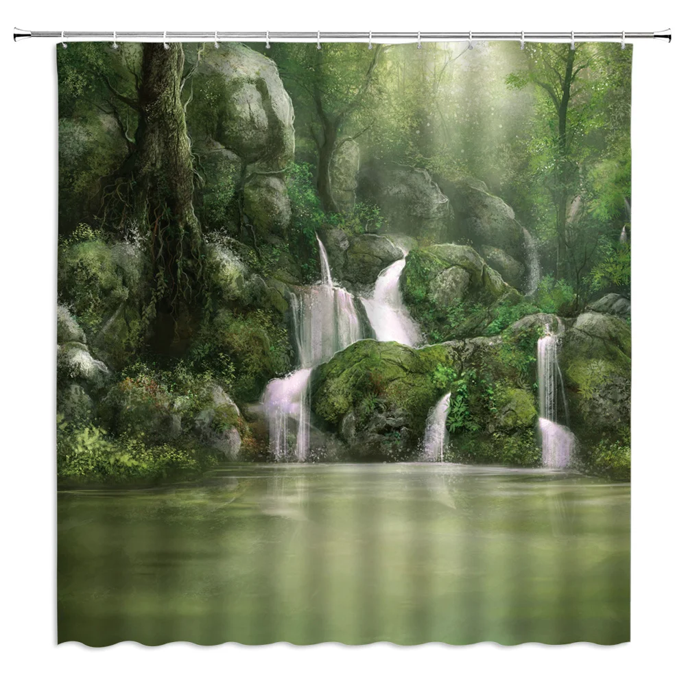 High Quality Landscape Shower Curtains for Bathroom Polyester Scenery Forest Printing Shower Curtain With Hook 180*200CM
High Quality Landscape Shower Curtains for Bathroom Polyester Scenery Forest Printing Shower Curtain With Hook 180*200CM