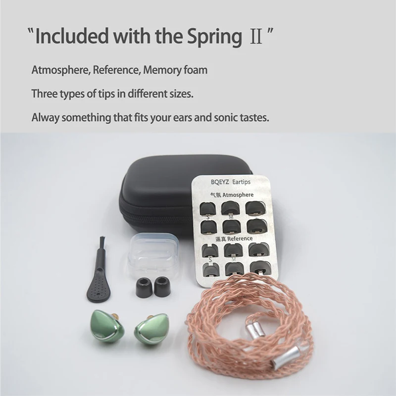 BQEYZ Spring 2 in ear earphone Triple Hybrid BA 13mm Dynamic Drive HiFi Monitor Headset 2.5/3.5/4.4 0.78mm 2PIN Detachable cable
BQEYZ Spring 2 in ear earphone Triple Hybrid BA 13mm Dynamic Drive HiFi Monitor Headset 2.5/3.5/4.4 0.78mm 2PIN Detachable cable