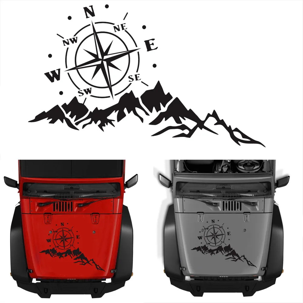 Mountain Compass Car Sticker SUV Off-road Hood Decal Stickers Compass Graphics Decals For RV Motorhome Caravan Camper
Mountain Compass Car Sticker SUV Off-road Hood Decal Stickers Compass Graphics Decals For RV Motorhome Caravan Camper