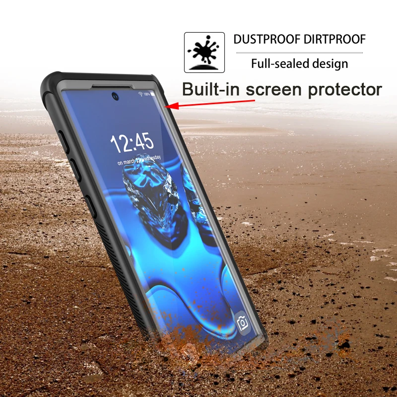 Бронированный чехол с полной защитой 360 для Samsung Galaxy Note 10 жесткий силиконовый из