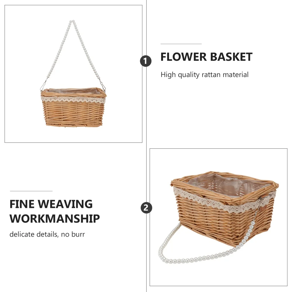1pc Flower Arrangement Rattan Basket Rattan Woven Flower Basket Scene Adornment
1pc Flower Arrangement Rattan Basket Rattan Woven Flower Basket Scene Adornment