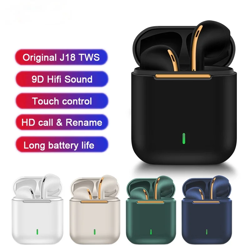 NEW Original J18 TWS Bluetooth Headphones Stereo True Wireless Headset Earbuds In Ear Handsfree Earphones Buds For Mobile Phone 
NEW Original J18 TWS Bluetooth Headphones Stereo True Wireless Headset Earbuds In Ear Handsfree Earphones Buds For Mobile Phone