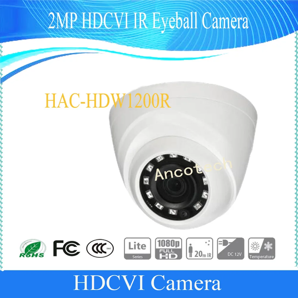 

Оригинальная английская камера видеонаблюдения Dahua 2 МП HDCVI IR Eyeball Цифровая видеокамера DH-HAC-HDW1200R фотокамера
