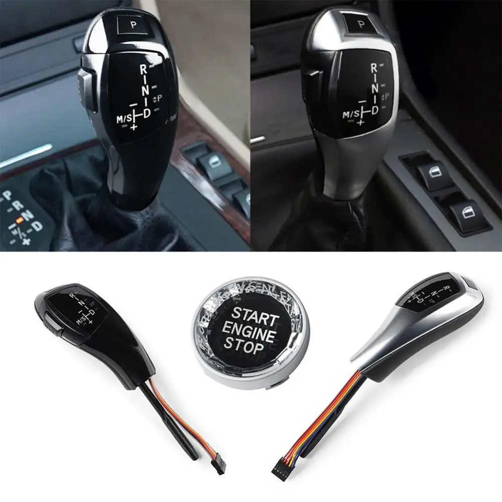ABS Black Shift Knob E Chassis Faux Crystal Button LED for BMW 5 Series E60 Pre-facelift
ABS Black Shift Knob E Chassis Faux Crystal Button LED for BMW 5 Series E60 Pre-facelift