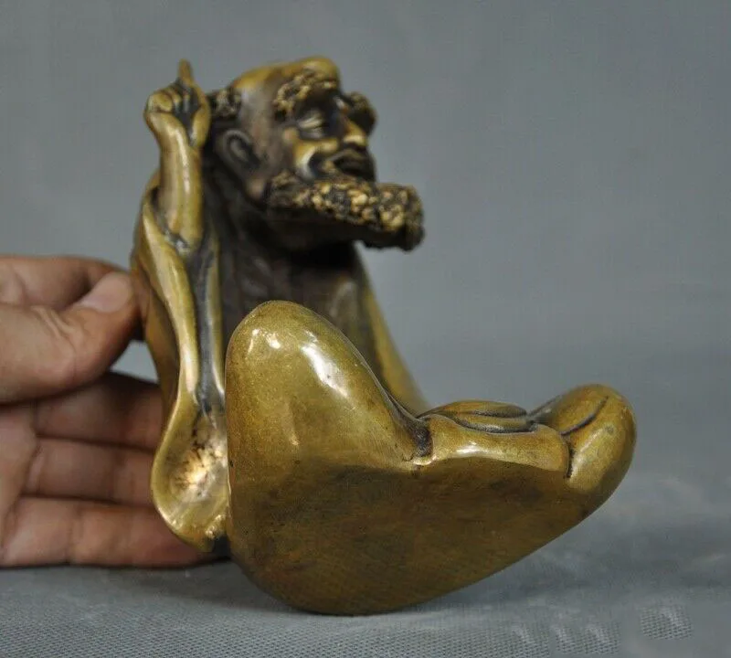 wedding decoration 6"Old Chinese Buddhism temple Bronze Arhat Damo Bodhidharma Dharma Buddha statue
wedding decoration 6"Old Chinese Buddhism temple Bronze Arhat Damo Bodhidharma Dharma Buddha statue