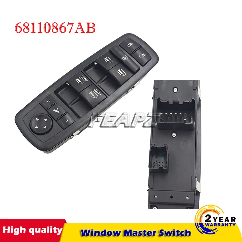Front Left Power Window Master Switch 68110867AB 68110867AA For Dodge Ram 1500 2500
Front Left Power Window Master Switch 68110867AB 68110867AA For Dodge Ram 1500 2500