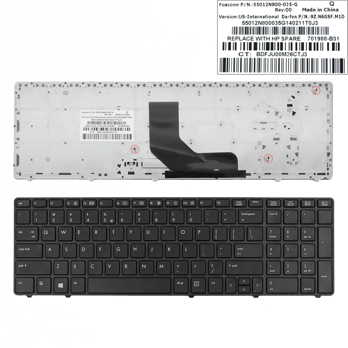 oem NEW for HP ProBook 6560B 6565B 6570B 6575B keyboard US 641180-001 No pointer
oem NEW for HP ProBook 6560B 6565B 6570B 6575B keyboard US 641180-001 No pointer