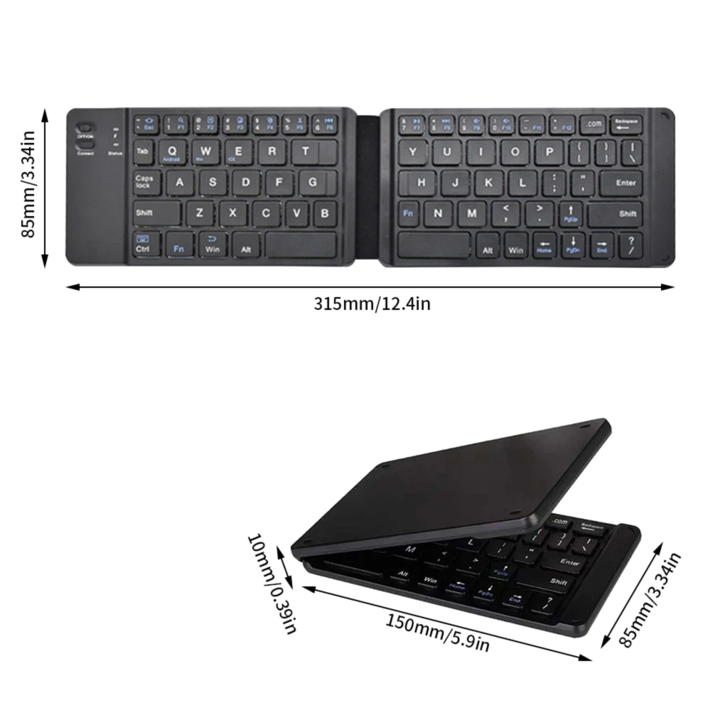 Mini Wireless Bluetooth Folding Keyboard Light-Handy Foldable Wireless Keypad for IOS/Android/Windows Ipad Tablet Phone
Mini Wireless Bluetooth Folding Keyboard Light-Handy Foldable Wireless Keypad for IOS/Android/Windows Ipad Tablet Phone