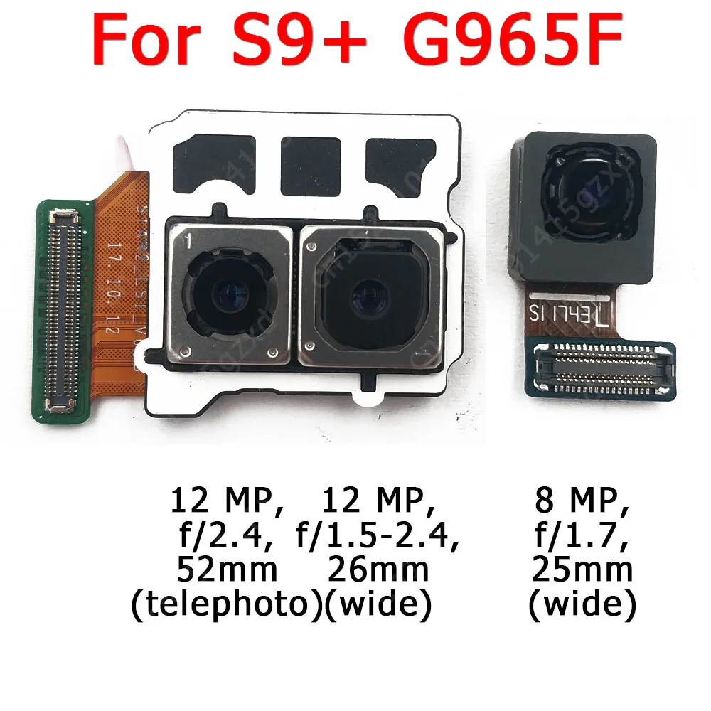 Оригинальная передняя и задняя камеры для Samsung Galaxy S9 Plus G965, модуль основной фронтальной камеры, гибкие запасные части
Оригинальная передняя и задняя камеры для Samsung Galaxy S9 Plus G965, модуль основной фронтальной камеры, гибкие запасные части