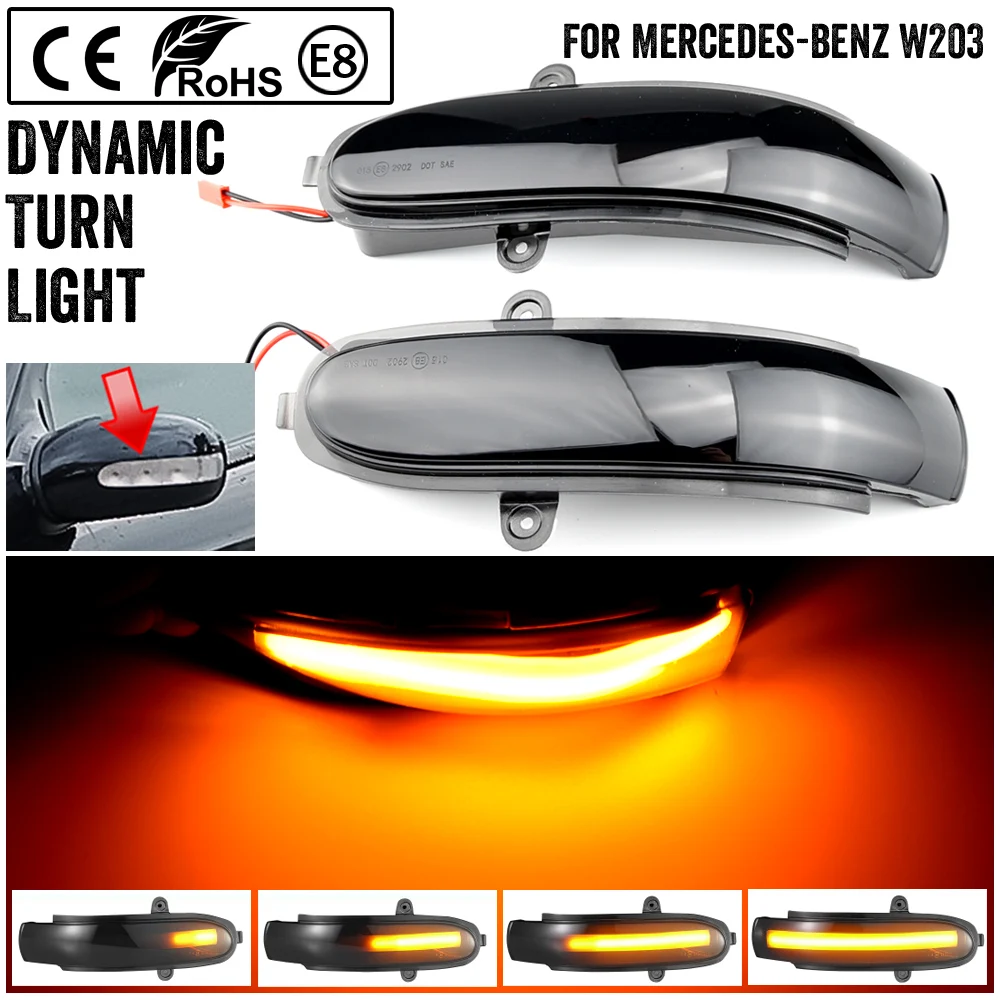 LED Dynamic Turn Signal Blinker For Mercedes Benz C Class W203 S203 CL203 2001-2007 Side Mirror Indicator Sequential Light
LED Dynamic Turn Signal Blinker For Mercedes Benz C Class W203 S203 CL203 2001-2007 Side Mirror Indicator Sequential Light