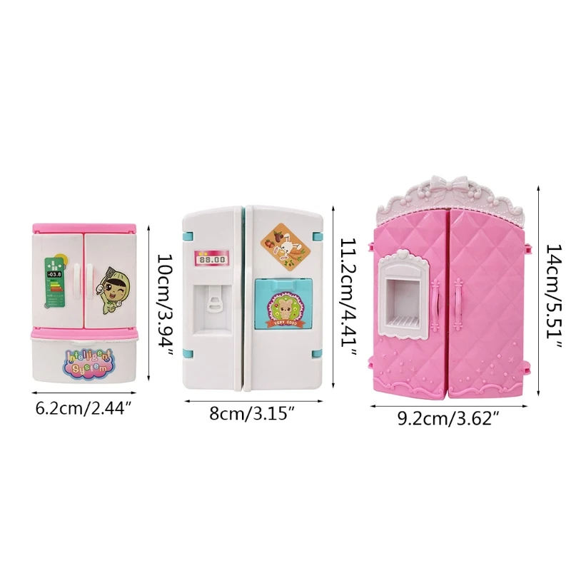 Dollhouse Refrigerator Miniature Kitchen Accessory Role Play Game Furniture Gift Pretend Play House Toddler Girl Playset
Dollhouse Refrigerator Miniature Kitchen Accessory Role Play Game Furniture Gift Pretend Play House Toddler Girl Playset