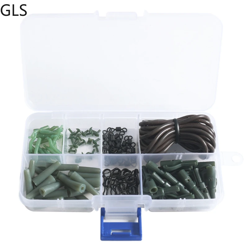 GLS High Quality Connector/Anti-tangle Sleeve Set 121/Pcs Saltwater Trout Hard-wearing Carp Fishing Accessory Kit
GLS High Quality Connector/Anti-tangle Sleeve Set 121/Pcs Saltwater Trout Hard-wearing Carp Fishing Accessory Kit