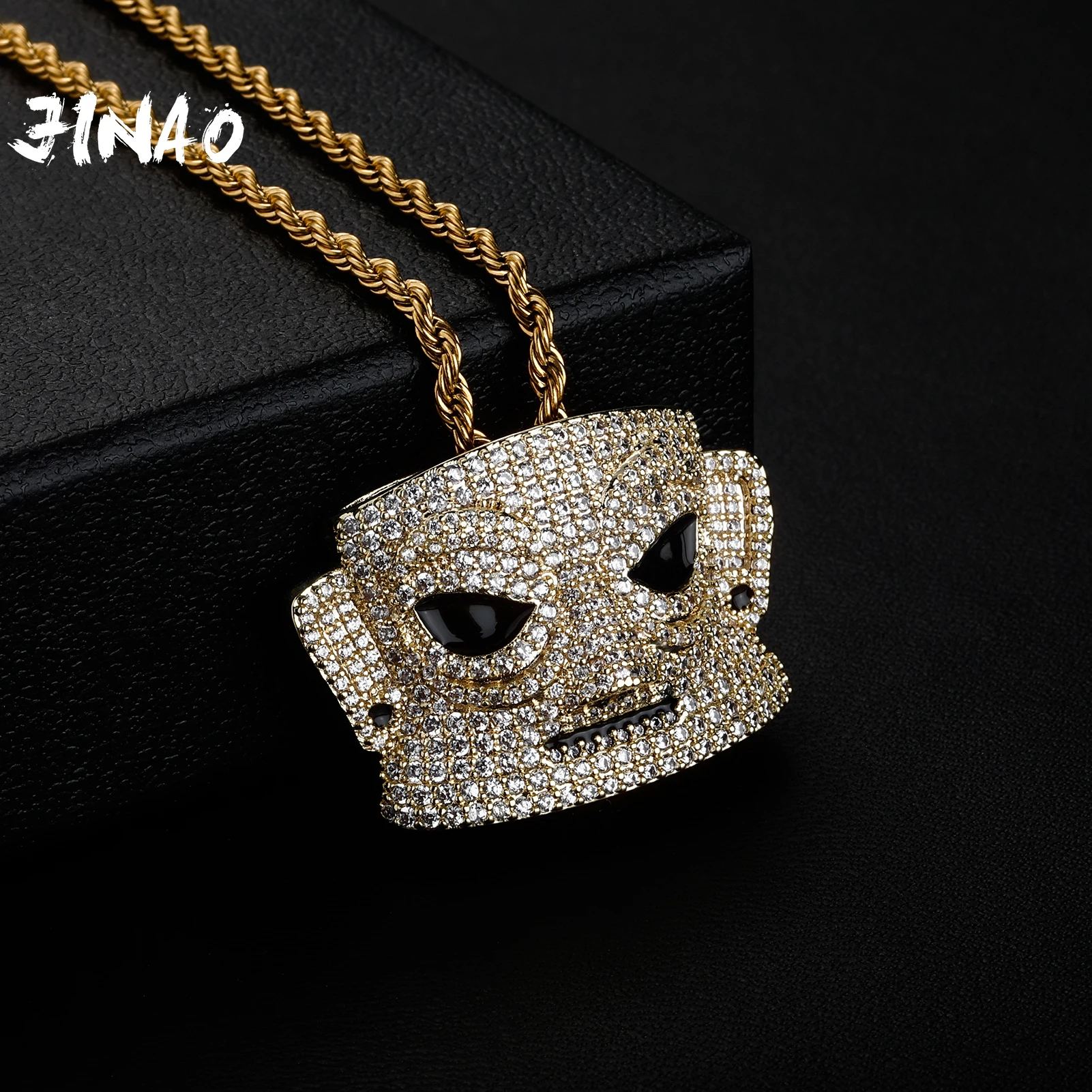 Новый Кулон JINAO 2021 SanXingDui из древнего китая, высокое качество, сверкающий кулон AAA + CZ с 4 мм цепью для тенниса, ювелирные изделия для подарка
Новый Кулон JINAO 2021 SanXingDui из древнего китая, высокое качество, сверкающий кулон AAA + CZ с 4 мм цепью для тенниса, ювелирные изделия для подарка