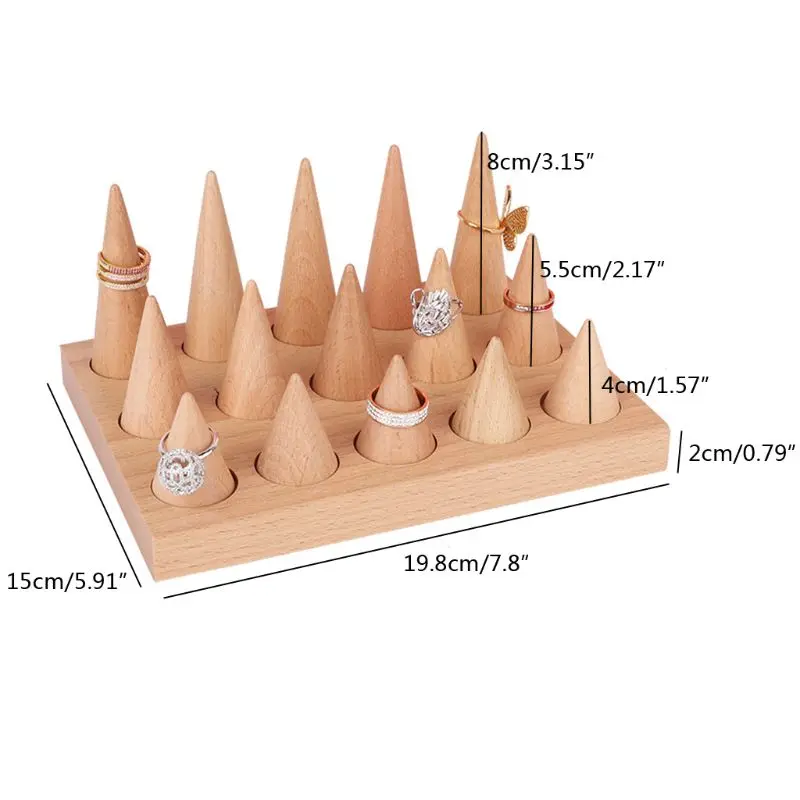 Natural Wood Finger Ring Stand Jewelry Display Holder Showcase Bracelets Display
Natural Wood Finger Ring Stand Jewelry Display Holder Showcase Bracelets Display