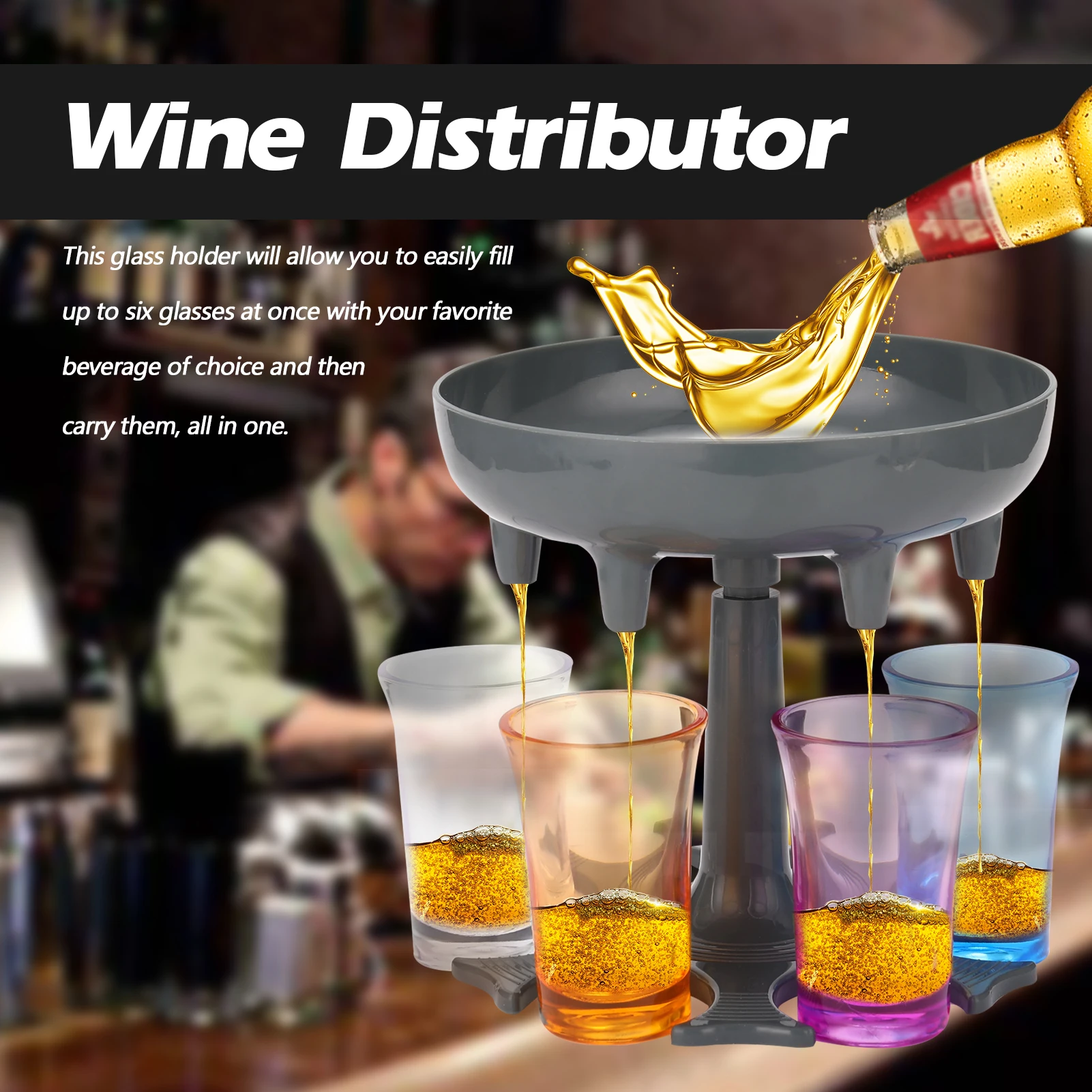 Bar Accessories Glass Dispenser Holder Drinking Games Shots Glasses Liquid Dispenser Party Beverage Drinking Dispenser BarTools
Bar Accessories Glass Dispenser Holder Drinking Games Shots Glasses Liquid Dispenser Party Beverage Drinking Dispenser BarTools