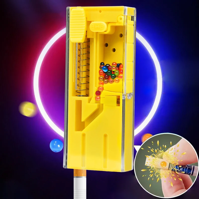 New Cigarette Capsule Pusher Box Mixed Fruit Flavor Bursting Beads Cigarette Explosion Bead Filter Push-ball Smoking Accessories
New Cigarette Capsule Pusher Box Mixed Fruit Flavor Bursting Beads Cigarette Explosion Bead Filter Push-ball Smoking Accessories