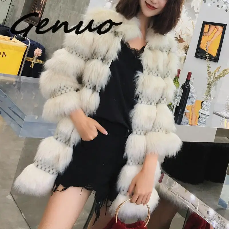 Genuo Furry Leopard Patchwork Faux Fur Jackets Coats Women Thick Warm Outwear Casual 2019 Winter Ladies Luxury Fake Fox Fur Long
Genuo Furry Leopard Patchwork Faux Fur Jackets Coats Women Thick Warm Outwear Casual 2019 Winter Ladies Luxury Fake Fox Fur Long