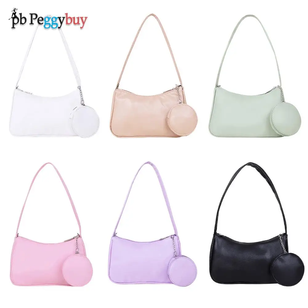 2pcs Fashion Composite Bags Underarm Women PU Leather Pure Color Round Purse Simple Casual All-match Handbag for Female
2pcs Fashion Composite Bags Underarm Women PU Leather Pure Color Round Purse Simple Casual All-match Handbag for Female