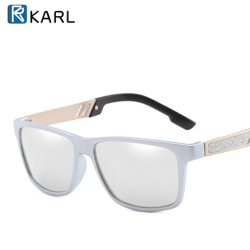 Новые белые квадратные стильные поляризованные мужские солнцезащитные очки