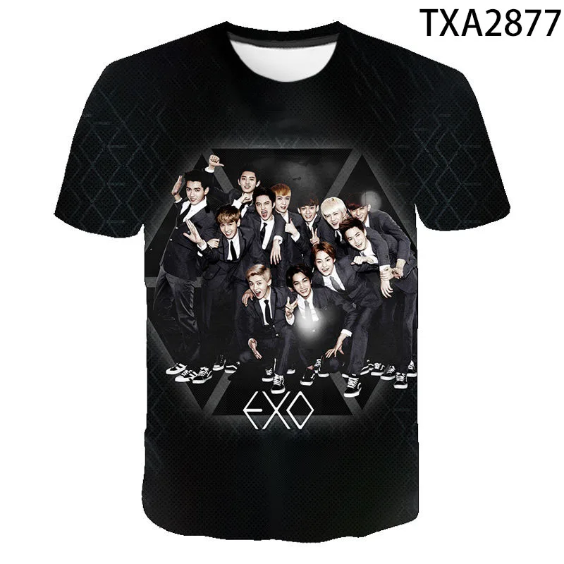 Korean EXO Concert Fans Men's T-shirts Fashion Summer Short Sleeve Men Tee Shirt Casual Round Neck Women Clothes
Korean EXO Concert Fans Men's T-shirts Fashion Summer Short Sleeve Men Tee Shirt Casual Round Neck Women Clothes