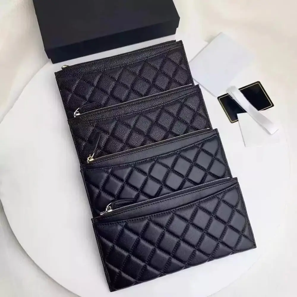 Top Quality Women Wallet Folded Long Purse Ladies Clutch Handbag Luxury Men Card Holder Caviar Cow Leather Coin Bag With Box
Top Quality Women Wallet Folded Long Purse Ladies Clutch Handbag Luxury Men Card Holder Caviar Cow Leather Coin Bag With Box