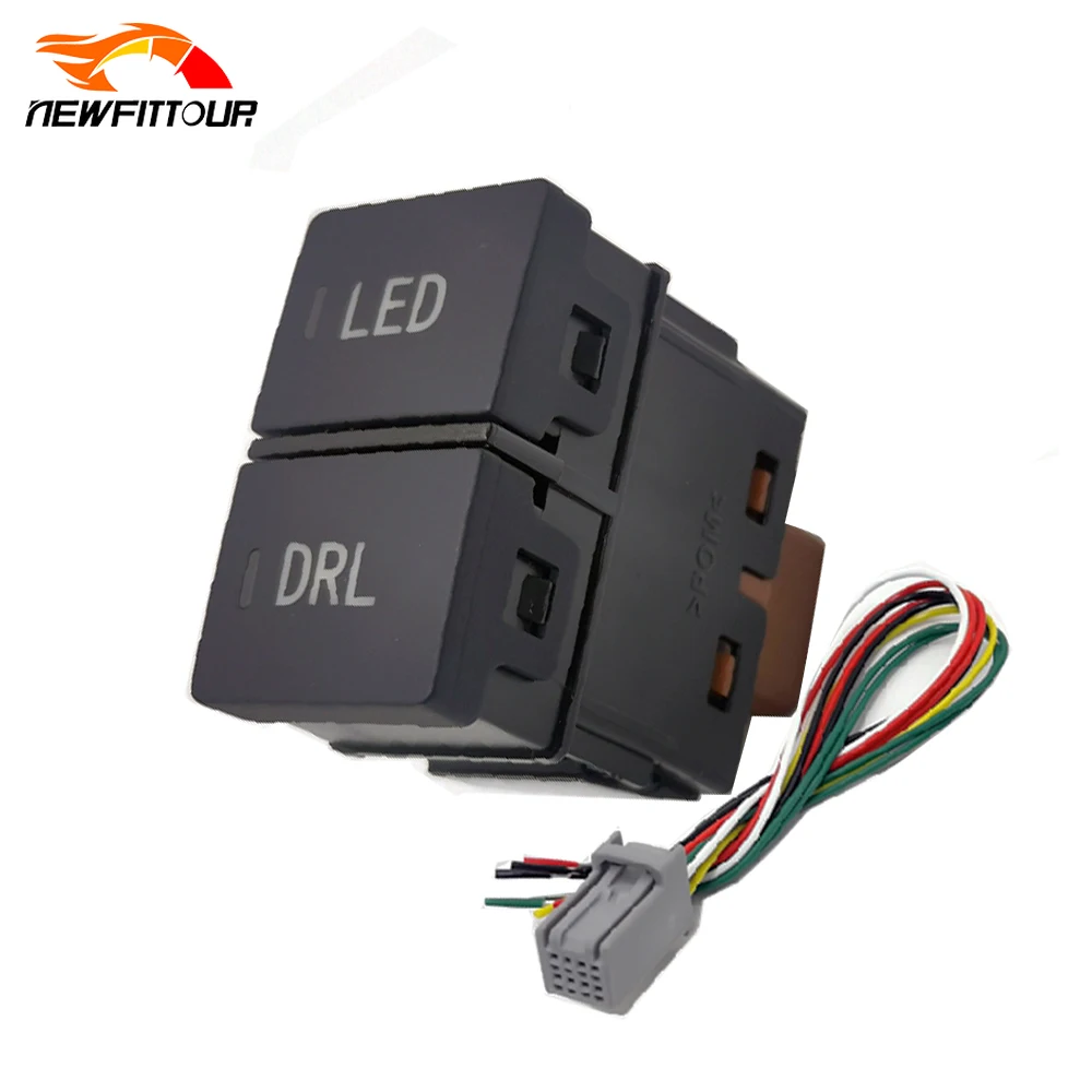 1PC Dual Switch Car LED Light Switch Daytime Running Light DRL Button With Connection Wire for Honda
1PC Dual Switch Car LED Light Switch Daytime Running Light DRL Button With Connection Wire for Honda