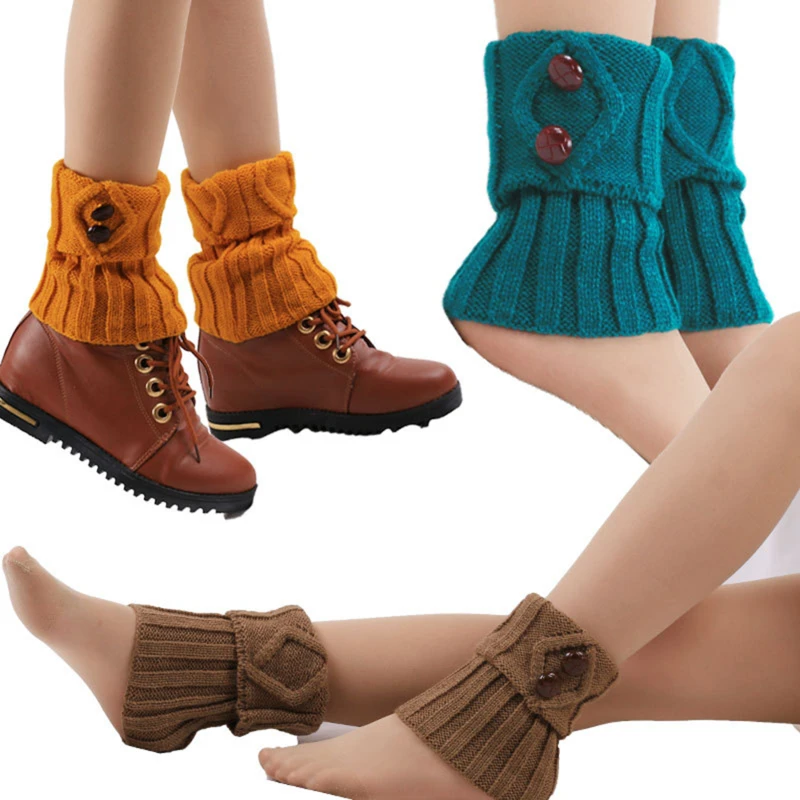 Fashion Boots Accessories Women Winter Short Leg Warmers Fashion Button Crochet Knit Boot Socks Toppers Cuffs Wholesale
Fashion Boots Accessories Women Winter Short Leg Warmers Fashion Button Crochet Knit Boot Socks Toppers Cuffs Wholesale