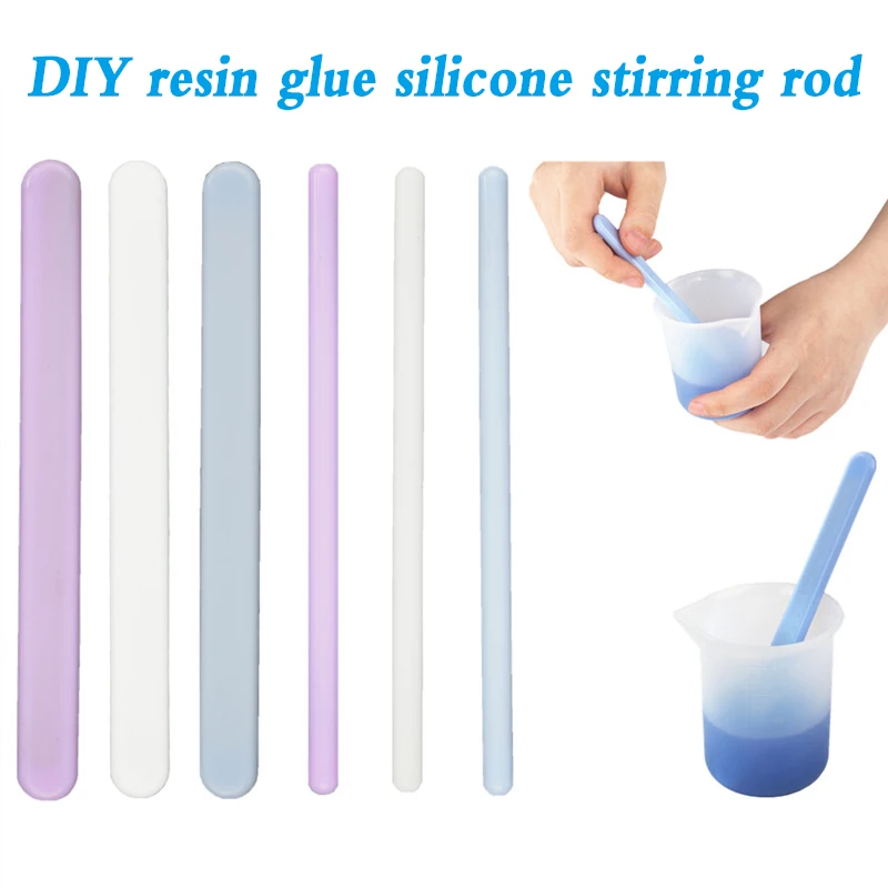 Silicone Stir Sticks Durable Reusable Facial Makeup Stirring Rods Mixed Resin Epoxy Tool for DIY Resin Epoxy Casting ALI88
Silicone Stir Sticks Durable Reusable Facial Makeup Stirring Rods Mixed Resin Epoxy Tool for DIY Resin Epoxy Casting ALI88