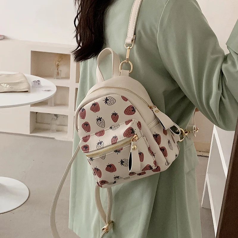 WTYL Strawberry Women's Backpack High Quality Small Cute School Bag INS Net Red For Girl Travel Shoulder Bags
WTYL Strawberry Women's Backpack High Quality Small Cute School Bag INS Net Red For Girl Travel Shoulder Bags