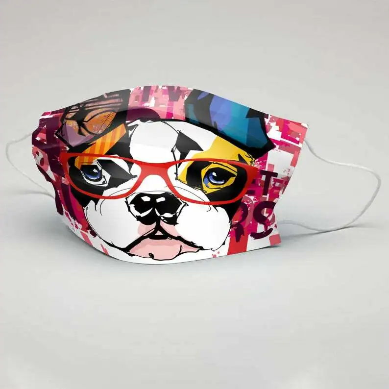 Fashion Watercolor Boston Terrier Cute Dog Lovers Gifts Mouth Covering Washable Reusable Fabric Face Mask with Filter
Fashion Watercolor Boston Terrier Cute Dog Lovers Gifts Mouth Covering Washable Reusable Fabric Face Mask with Filter