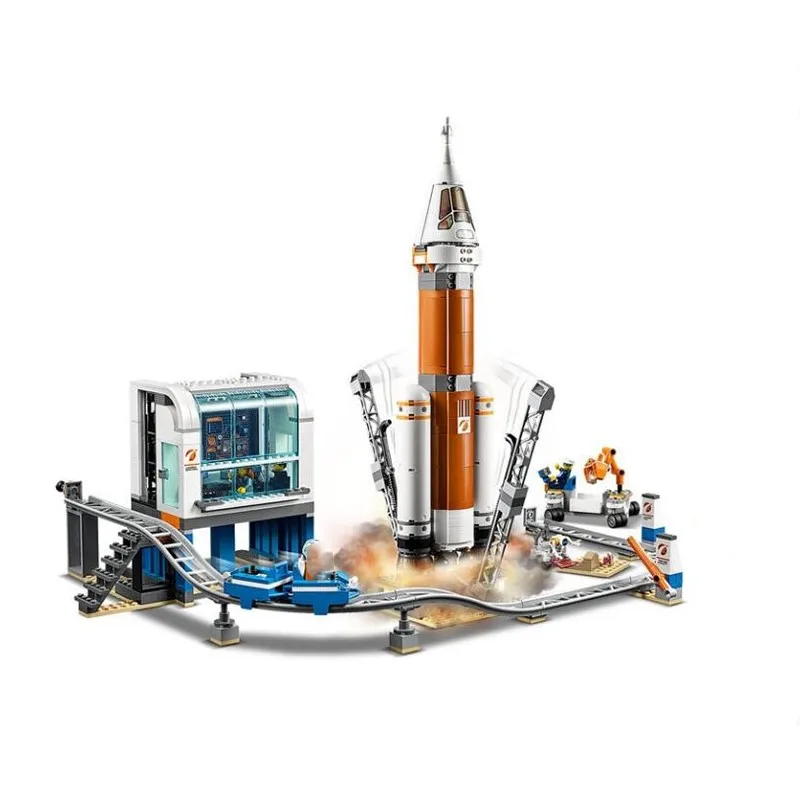 MOC Deep Space Rocket and Launch Control Spacecraft City Series Building Blocks Bricks Classic Model Bricks Kits Birthday Gifts
MOC Deep Space Rocket and Launch Control Spacecraft City Series Building Blocks Bricks Classic Model Bricks Kits Birthday Gifts